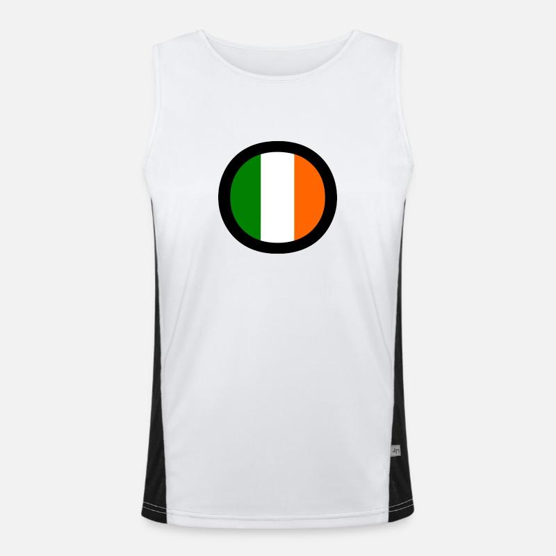 Drapeau de l'Irlande Débardeur respirant contrasté Homme 