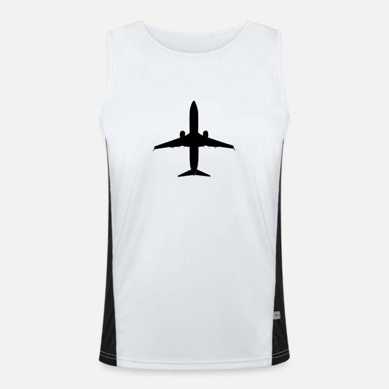 Flugzeug Funktionelles Kontrast-Tank Top für Männer 
