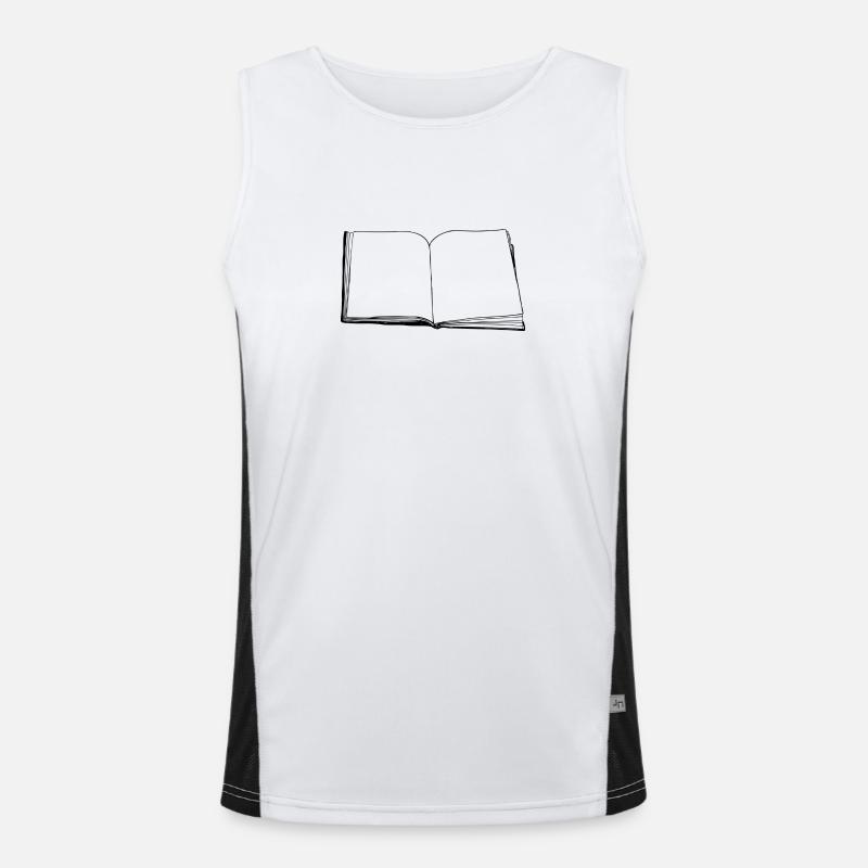 Buch Funktionelles Kontrast-Tank Top für Männer 