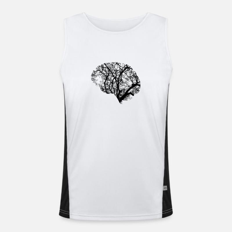 Brain design Men's Functional Contrast Tank Top 