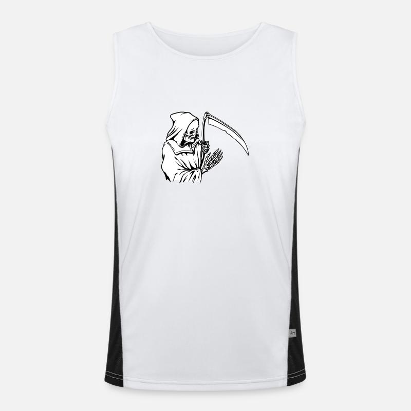 Sensenmann Funktionelles Kontrast-Tank Top für Männer 