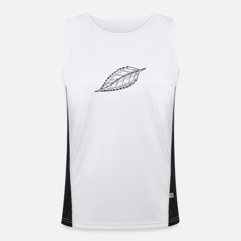 Blatt Funktionelles Kontrast-Tank Top für Männer 