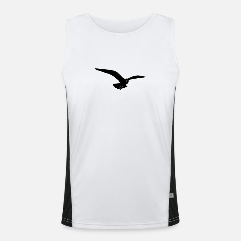 Möwe Funktionelles Kontrast-Tank Top für Männer 