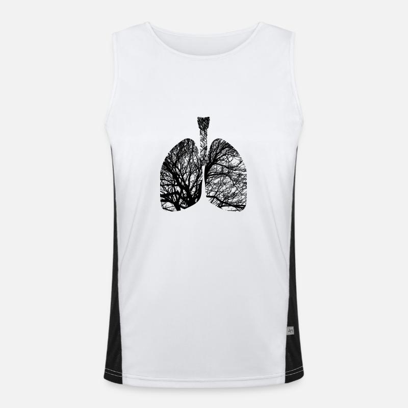 Lungen Funktionelles Kontrast-Tank Top für Männer 