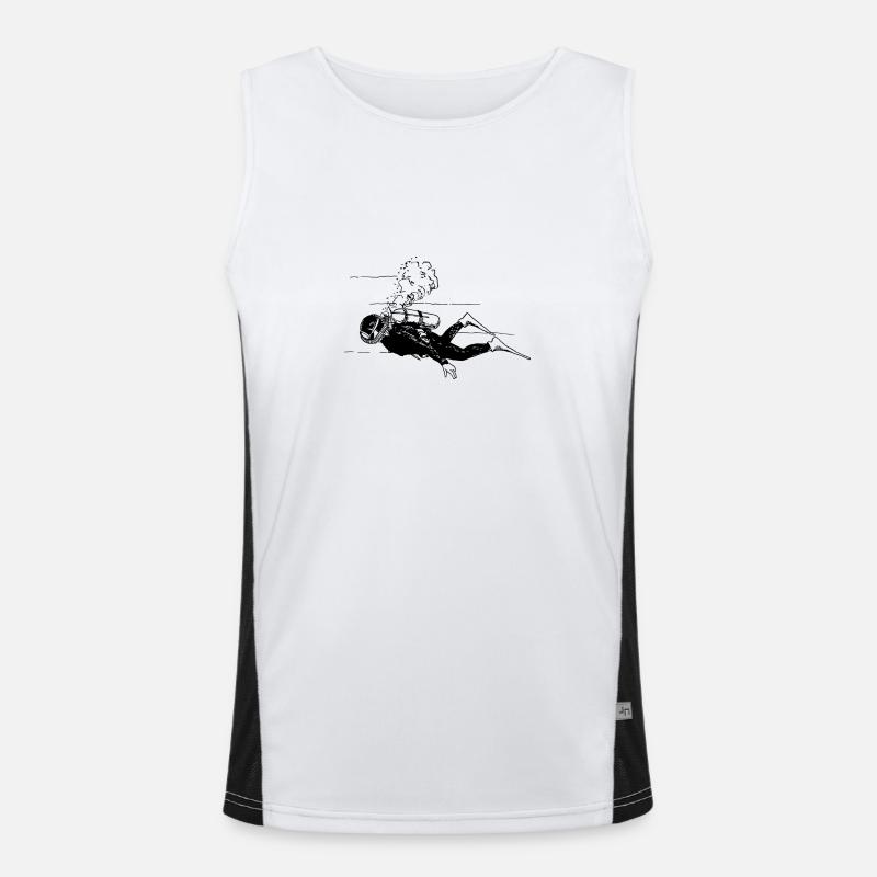 Diver Men's Functional Contrast Tank Top 
