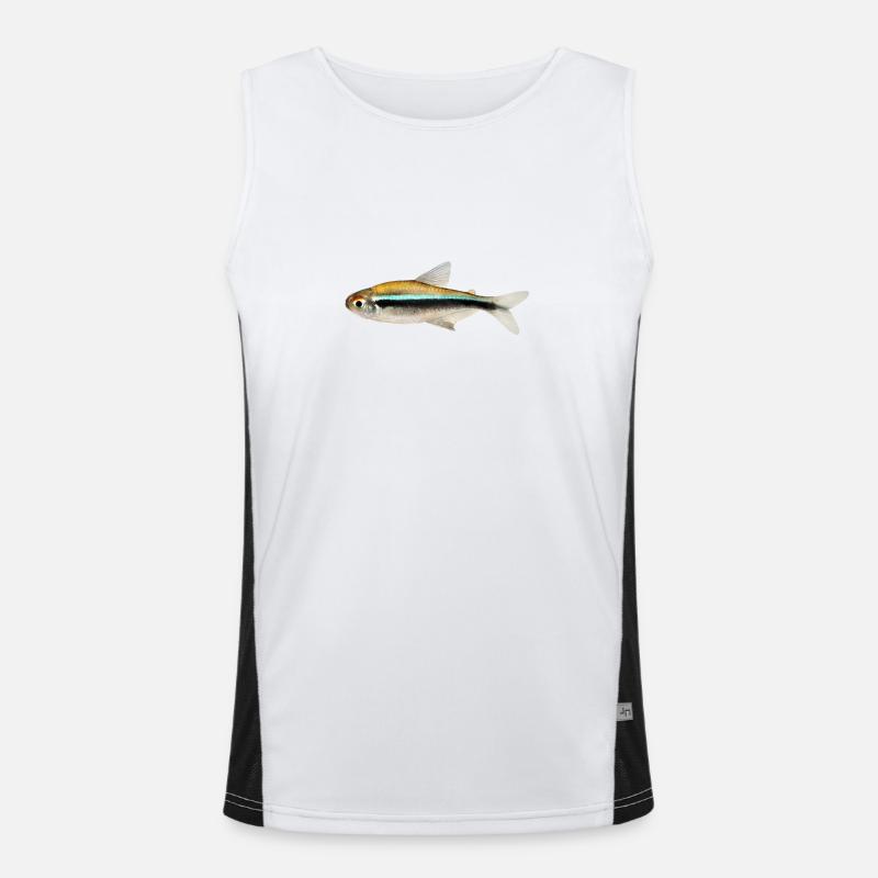 Schwarzer Neon, Hyphessobrycon herbertaxelrodi, DN Funktionelles Kontrast-Tank Top für Männer 