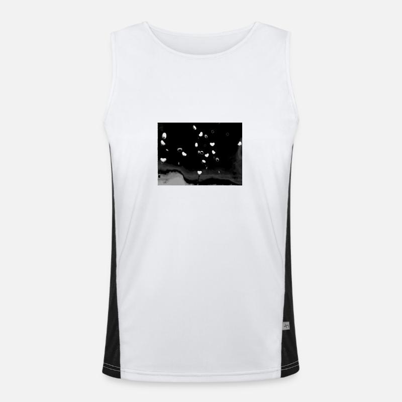 Liebe in allen Farben Funktionelles Kontrast-Tank Top für Männer 