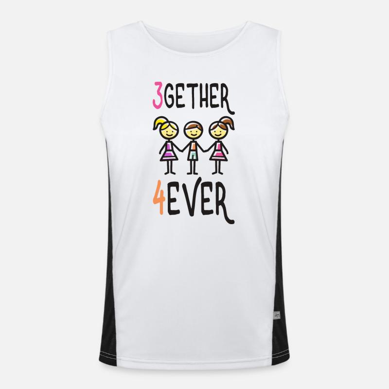 T-shirt en polyamour 3gether 4ever Poly Pride Débardeur respirant contrasté Homme 