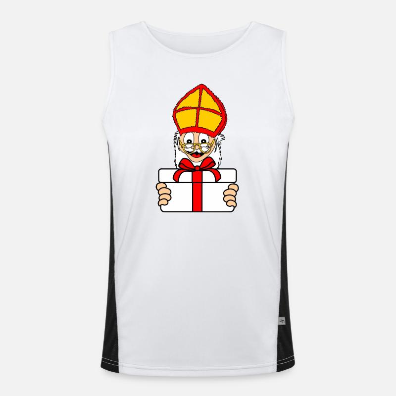 Sinterklaas Geschenk Funktionelles Kontrast-Tank Top für Männer 