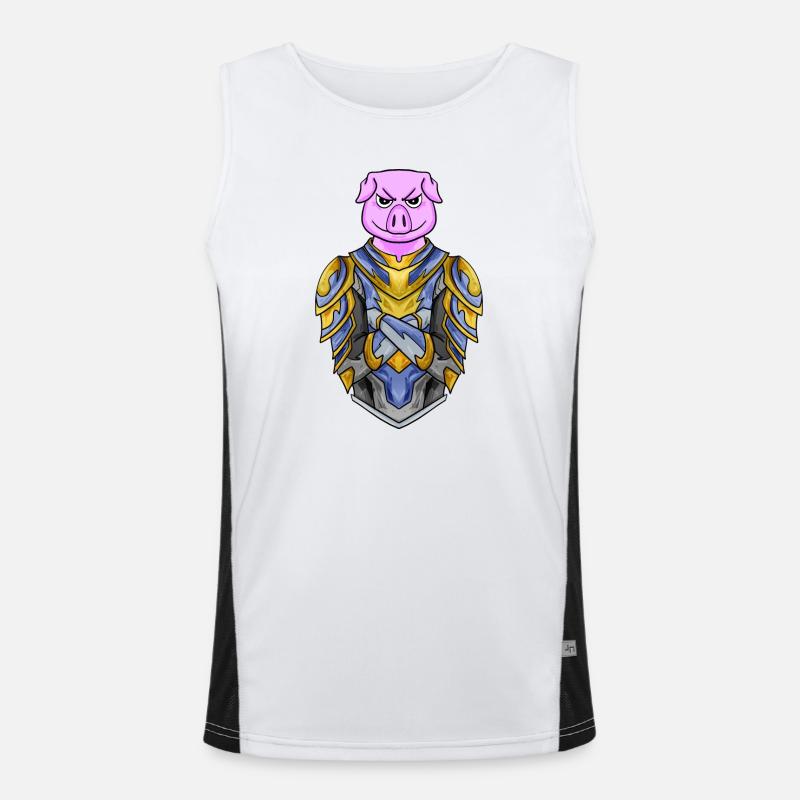 Knight Pig cool Débardeur respirant contrasté Homme 