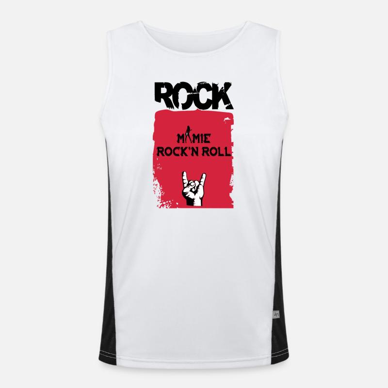 Oma Rock'n Roll Funktionelles Kontrast-Tank Top für Männer 