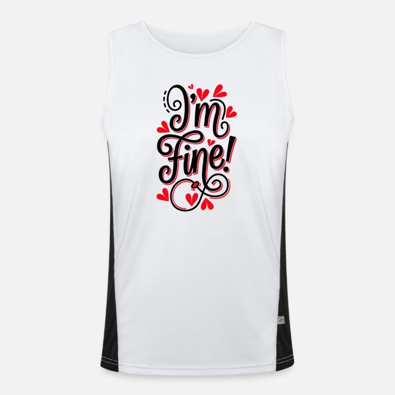At Fine Men's Functional Contrast Tank Top 