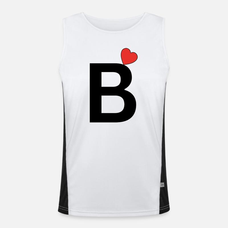 B Funktionelles Kontrast-Tank Top für Männer 