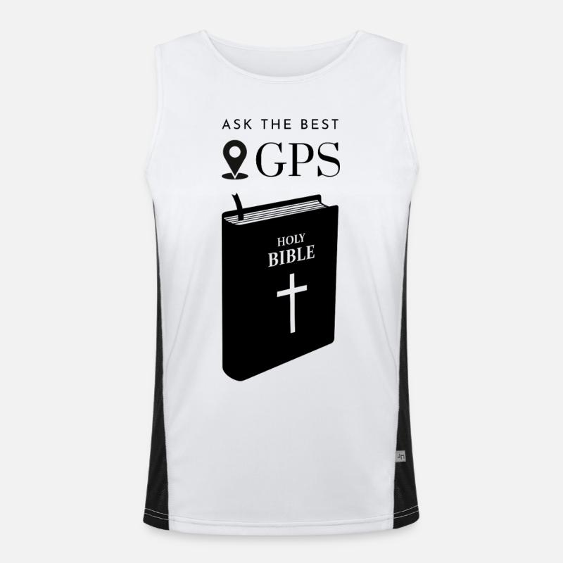 The best navigation system is the Bible Men's Functional Contrast Tank Top 