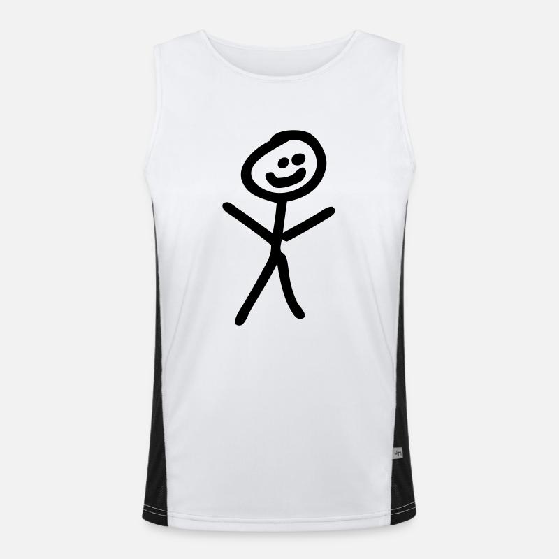 happy Men's Functional Contrast Tank Top 