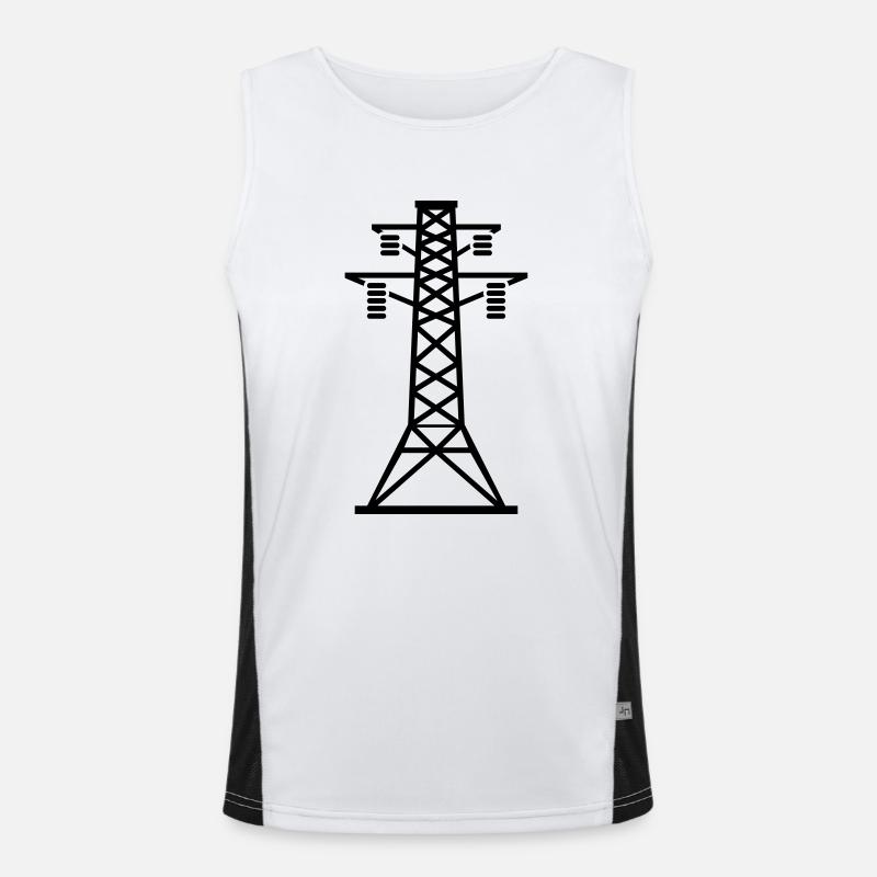 strommast_yu1 Funktionelles Kontrast-Tank Top für Männer 