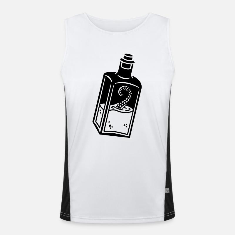 Octopus in the bottle Men's Functional Contrast Tank Top 