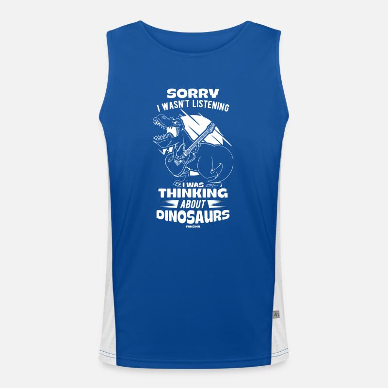 Désolé de ne pas écouter Dinosaurs Débardeur respirant contrasté Homme 