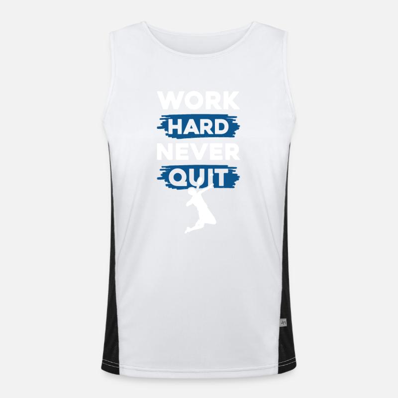 Badminton Work Hard Men's Functional Contrast Tank Top 