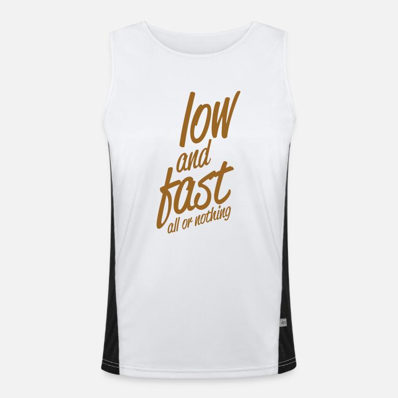 low and fast Funktionelles Kontrast-Tank Top für Männer 