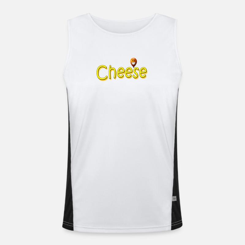 CHEESE Funktionelles Kontrast-Tank Top für Männer 