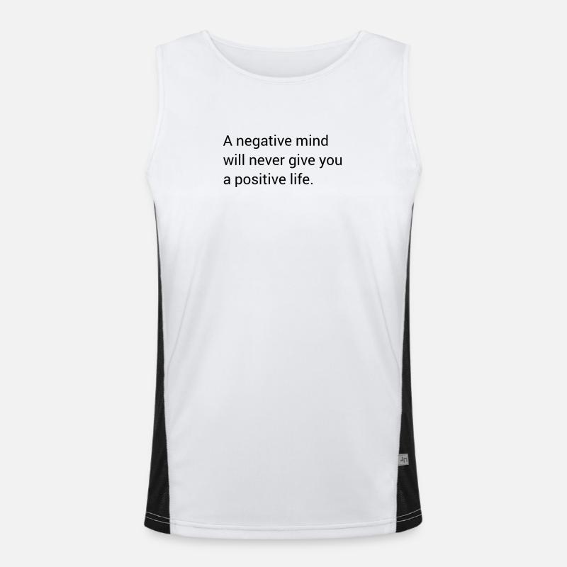 Motivierender Spruch Englisch  Funktionelles Kontrast-Tank Top für Männer 