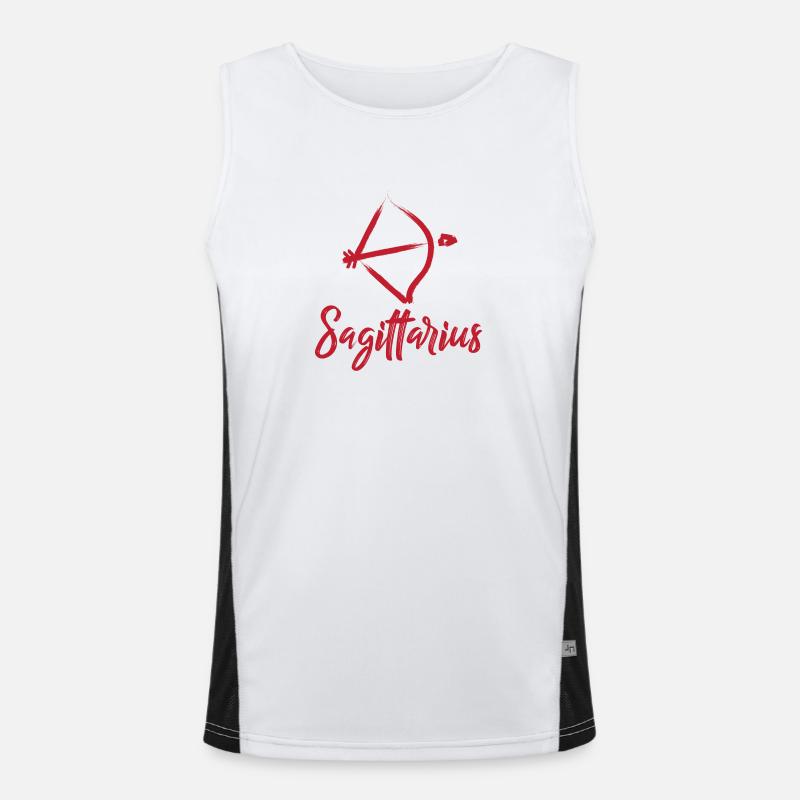 Sternzeichen Schütze / Zodiac Sagittarius Funktionelles Kontrast-Tank Top für Männer 