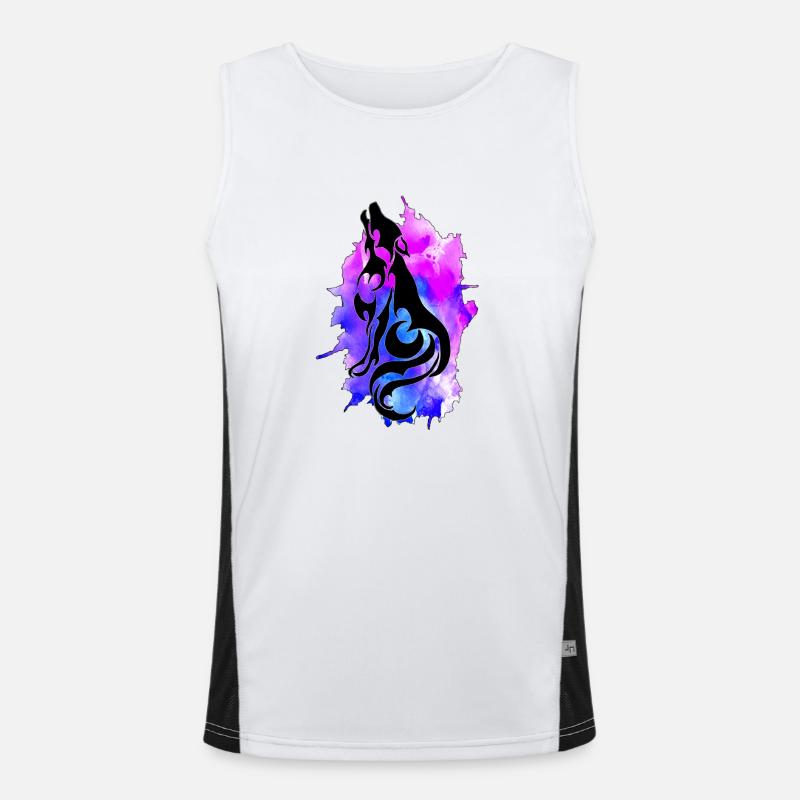 Ink Wolf Men's Functional Contrast Tank Top 