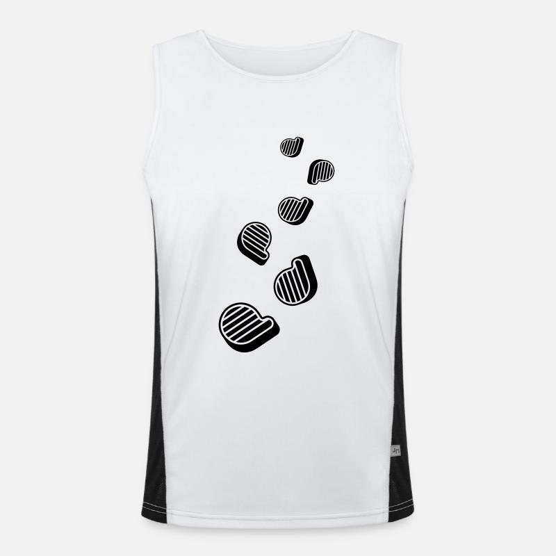 Meat steak Men's Functional Contrast Tank Top 