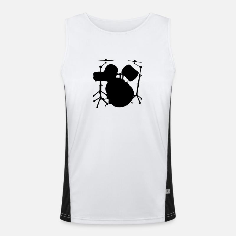 Drums Men's Functional Contrast Tank Top 