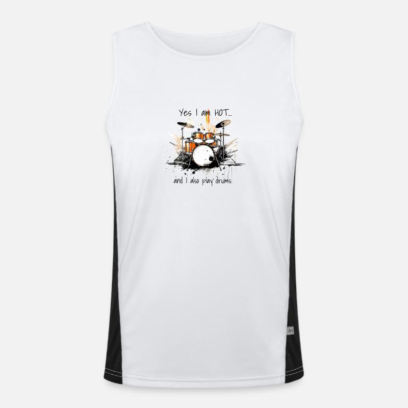 drums Men's Functional Contrast Tank Top 