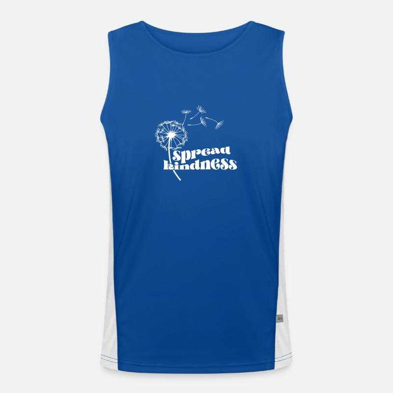 Freundlichkeit verbreiten Funktionelles Kontrast-Tank Top für Männer 