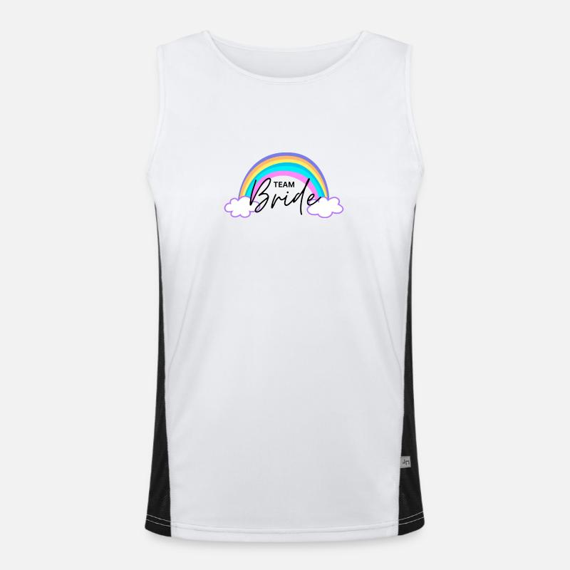 Team Bride Rainbow Men's Functional Contrast Tank Top 