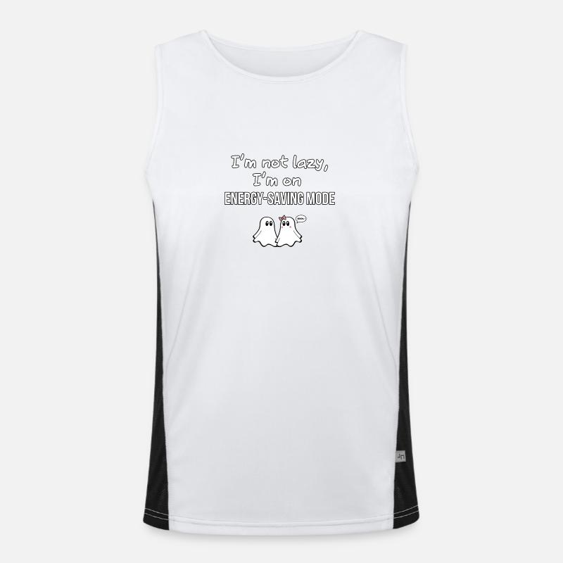 V01 GHOST QUOTES 09 Men's Functional Contrast Tank Top 