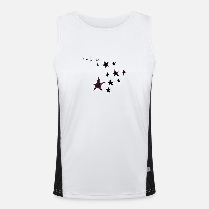 sternchen Funktionelles Kontrast-Tank Top für Männer 