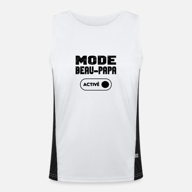 Mode beau-papa activé Débardeur respirant contrasté Homme 