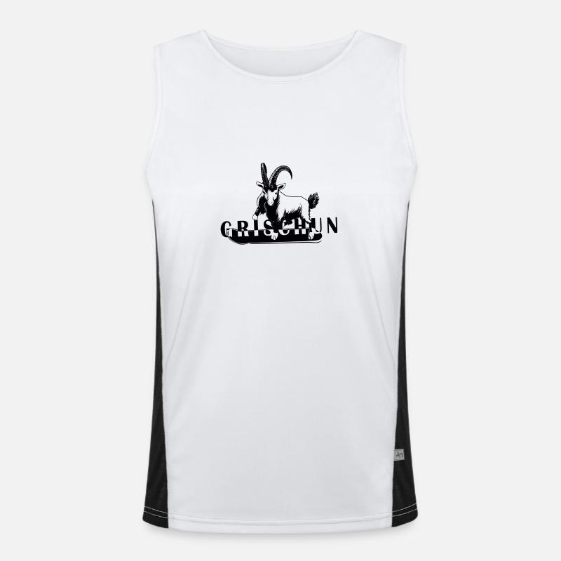 Grischun Capricorn Snowboard Men's Functional Contrast Tank Top 