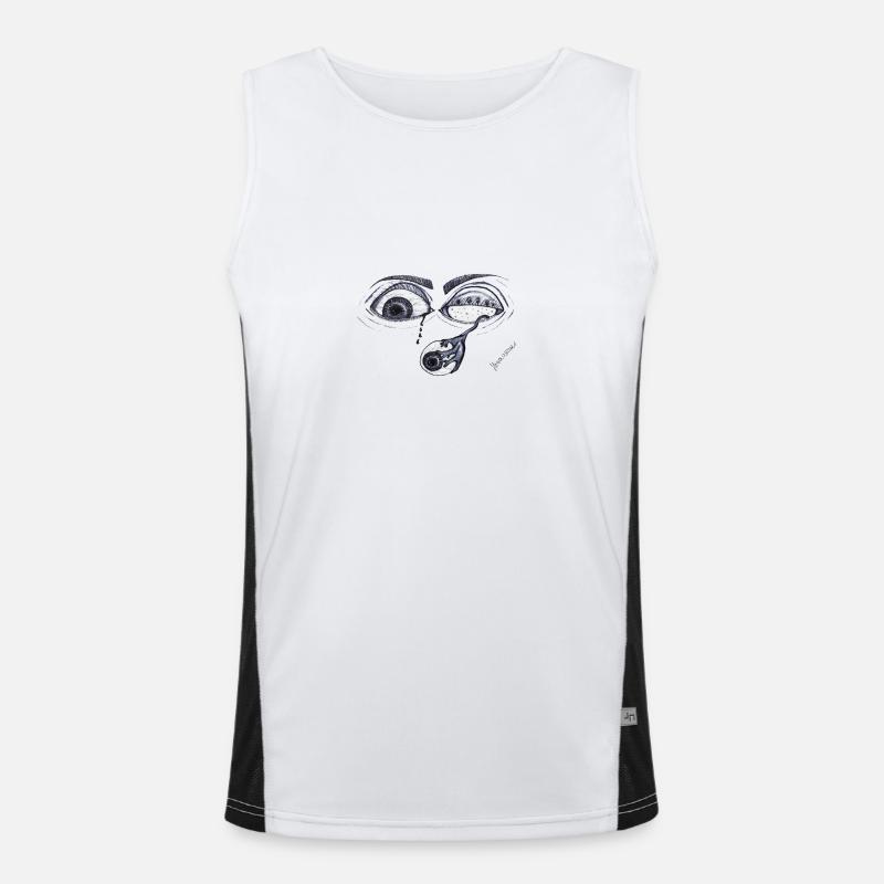 Eyecatcher Funktionelles Kontrast-Tank Top für Männer 