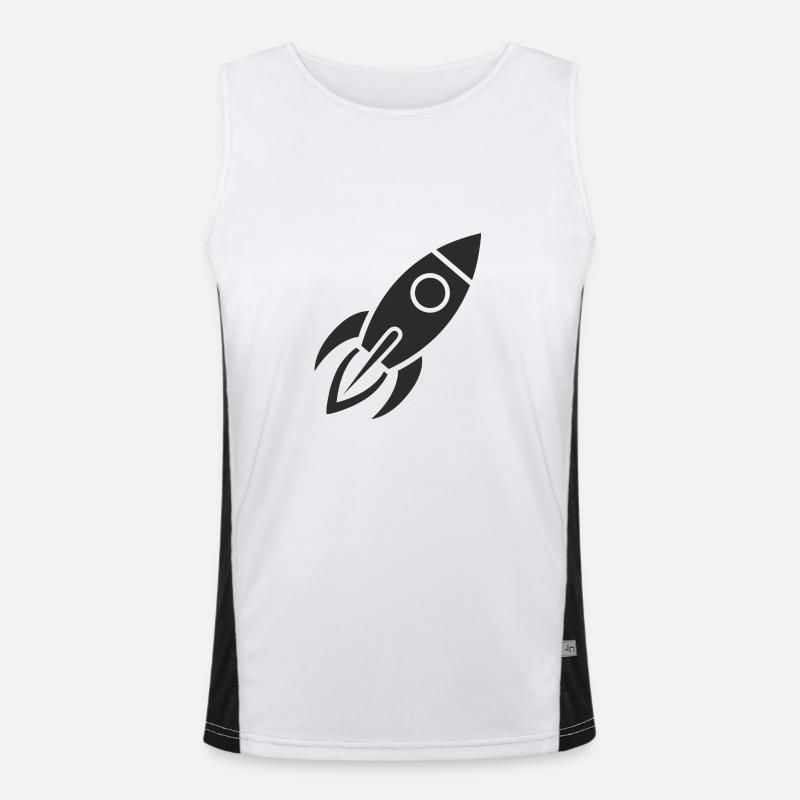 Rakete Funktionelles Kontrast-Tank Top für Männer 