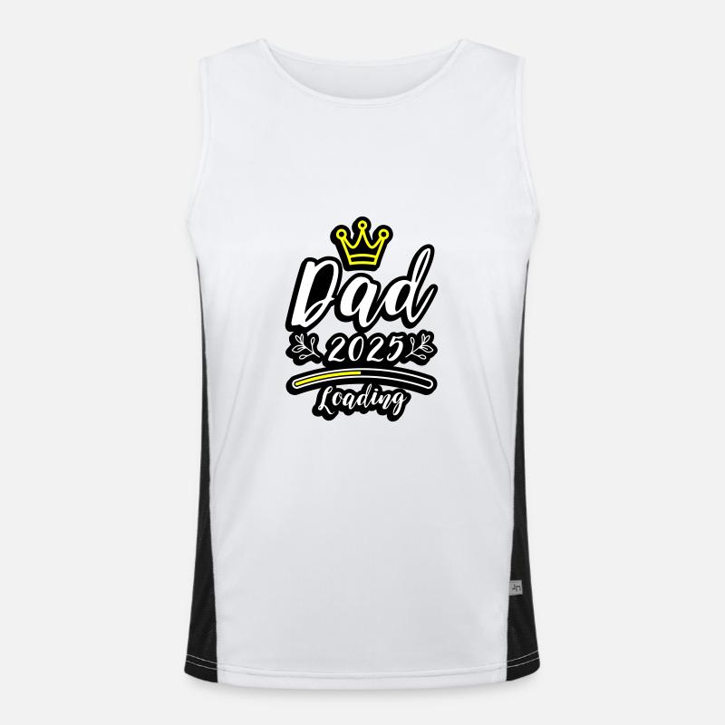 Dad 2025 Loading Papa Baby Funktionelles Kontrast-Tank Top für Männer 