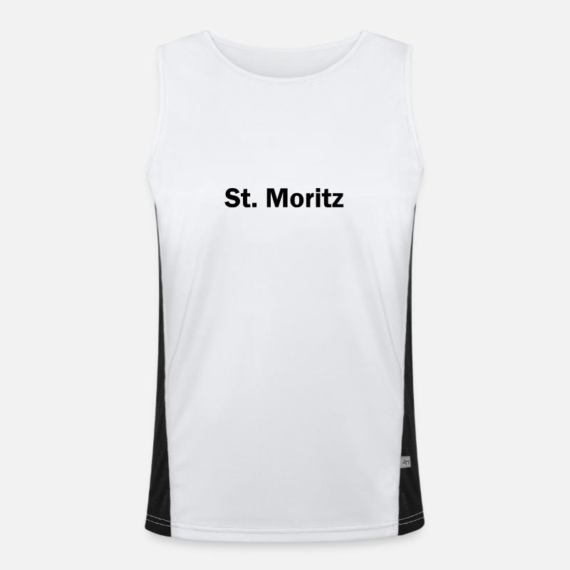 St. Moritz BWL Memes Funktionelles Kontrast-Tank Top für Männer 
