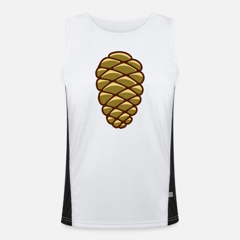 pine cone Men's Functional Contrast Tank Top 