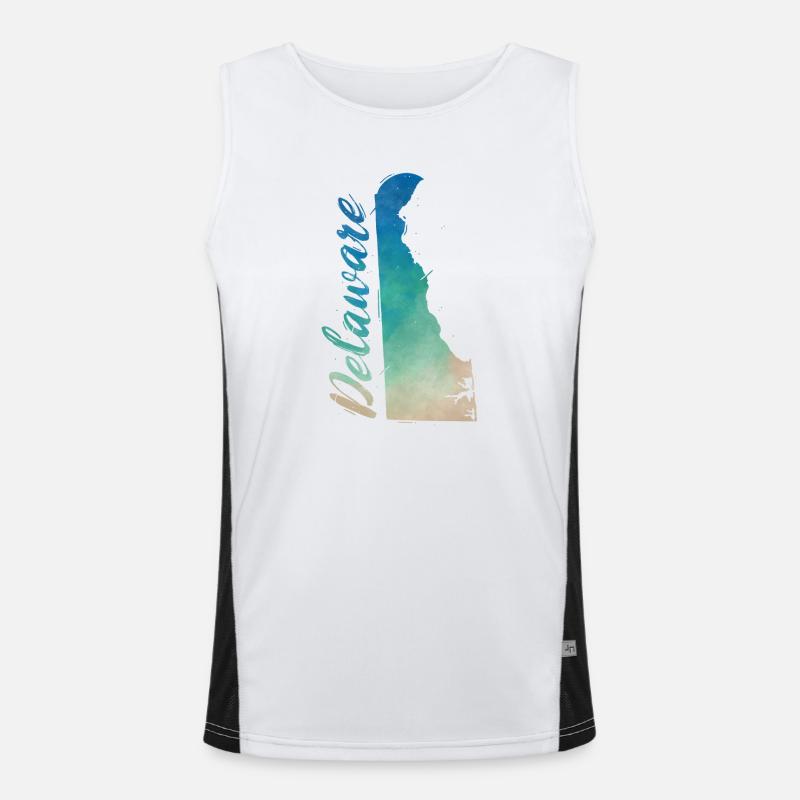 Delaware Funktionelles Kontrast-Tank Top für Männer 