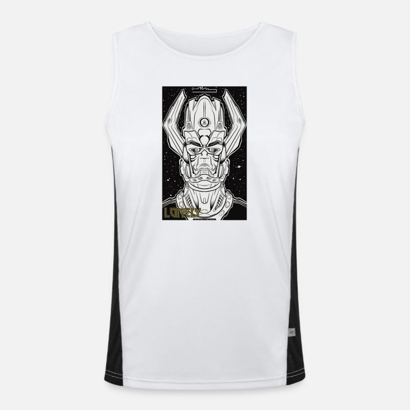 Lonely Funktionelles Kontrast-Tank Top für Männer 