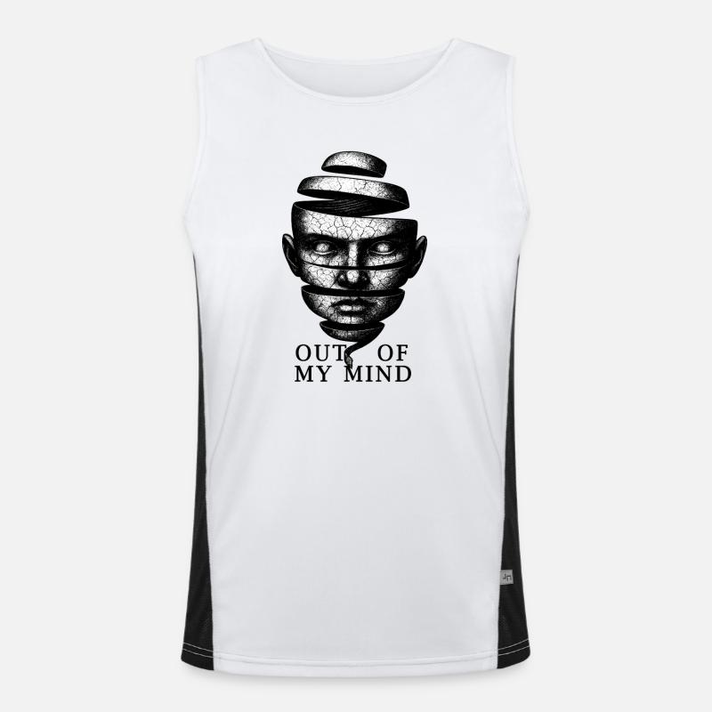 Melting Thoughts Men's Functional Contrast Tank Top 