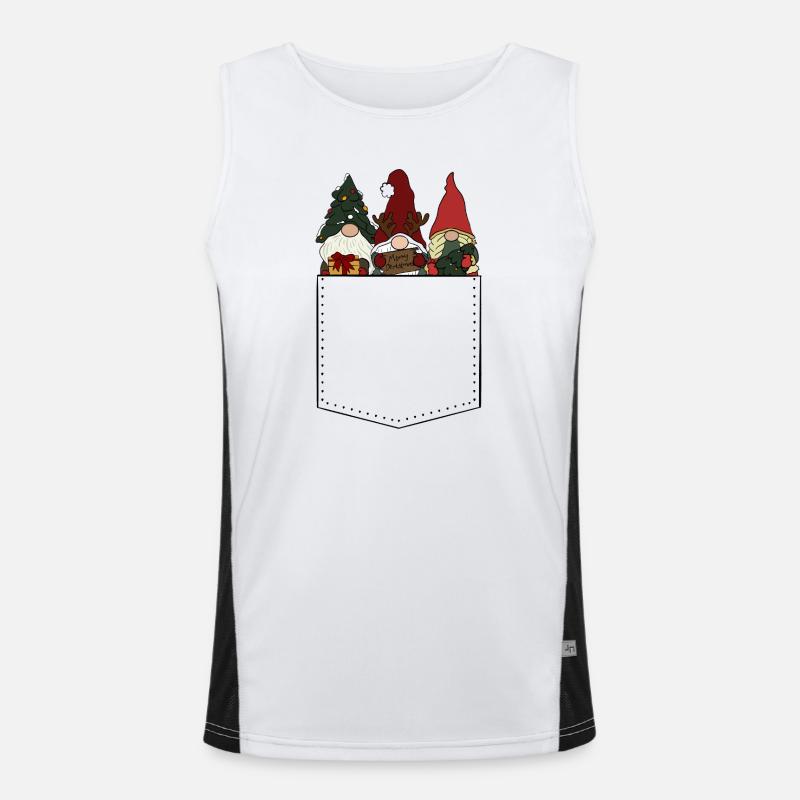 Wichtel Funktionelles Kontrast-Tank Top für Männer 