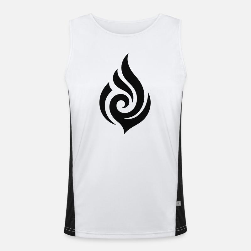 Black Flame Men's Functional Contrast Tank Top 