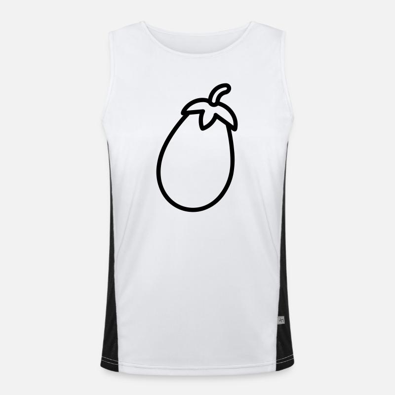 eggplant Men's Functional Contrast Tank Top 
