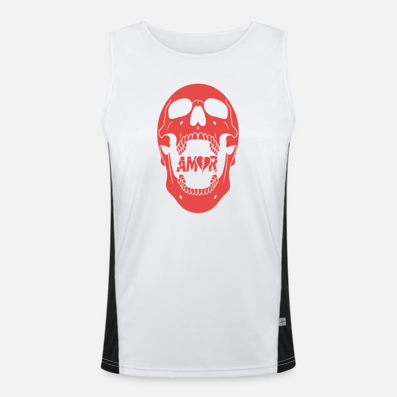 Amor-Design Funktionelles Kontrast-Tank Top für Männer 