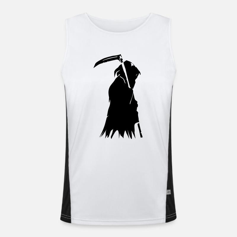 Sensenmann Funktionelles Kontrast-Tank Top für Männer 